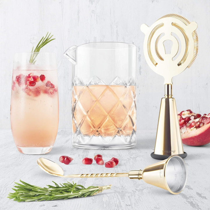 Final Touch Cocktail-Mix-Set aus Messing, multifunktional, essentielle Werkzeuge zum Herstellen, Aus