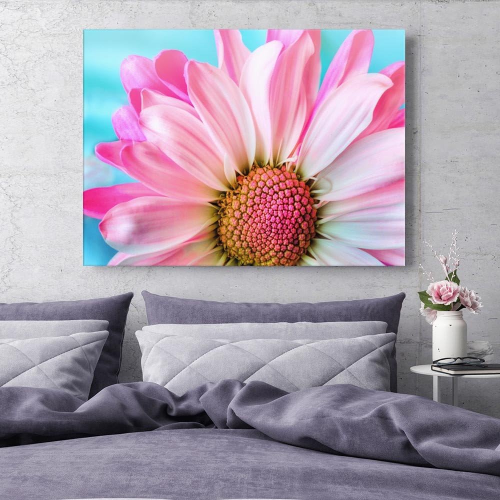 Feeby. BLUME Bild auf Leinwand Grösse: 60x80 cm, 1 Teilig Leinwanbild Wandbild Kunstdrucke Wanddeko