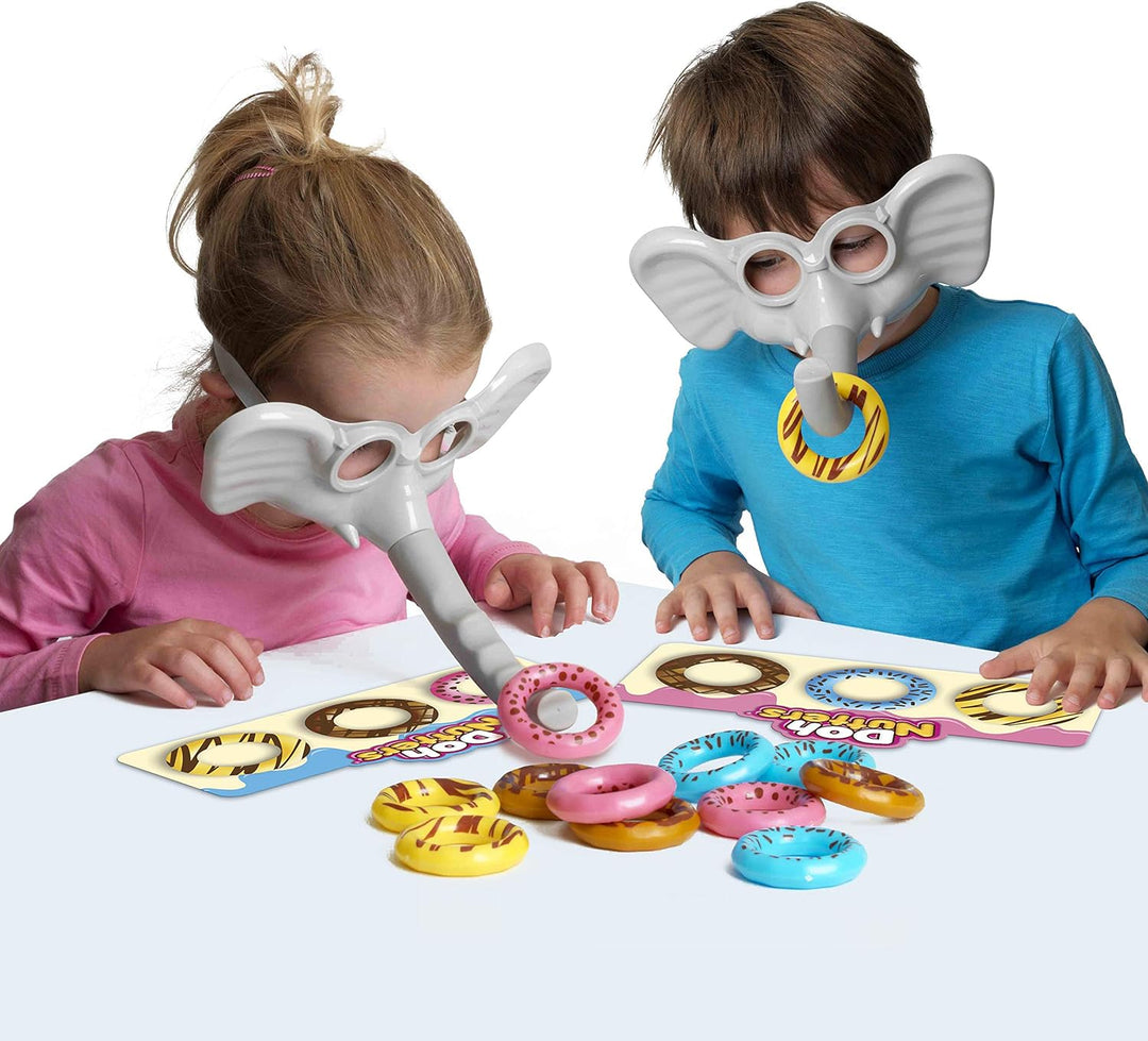 Ideal , Doh Nutters: The elefantastic Game of Picking up Doughnuts!, Kids Games, for 2-4 Players, Ag