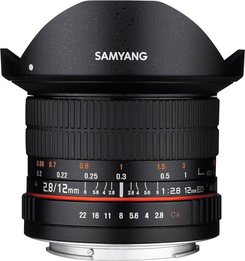 Samyang 12mm F2.8 Objektiv für Anschluss Micro Four Thirds, Micro Four Thirds