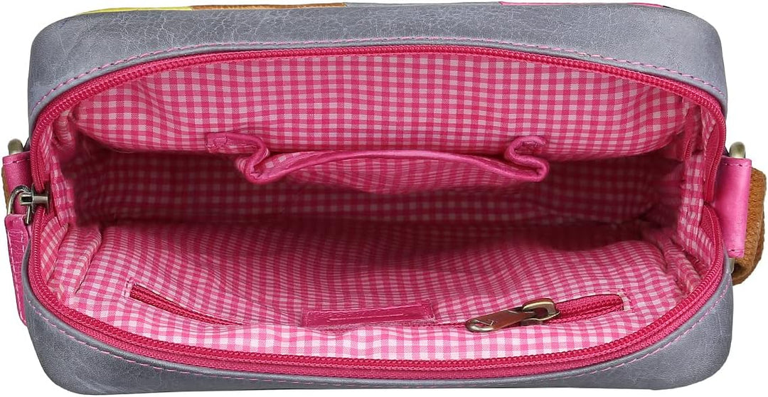 Greenburry Candy-Shop Umhängetasche Leder 21 cm Fuchsia, Fuchsia