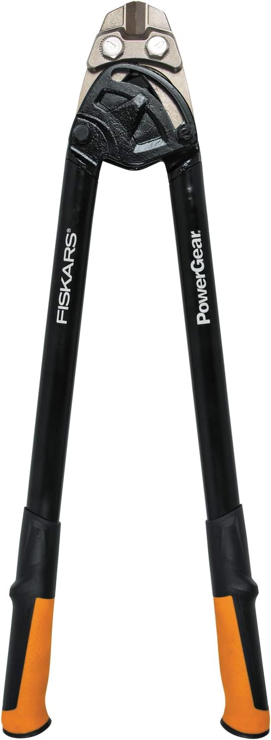 Fiskars Bolzenschneider, Bis zu 30% mehr Kraft, Länge 61 cm, Stahl/Kunststoff, Schwarz/Orange, Power