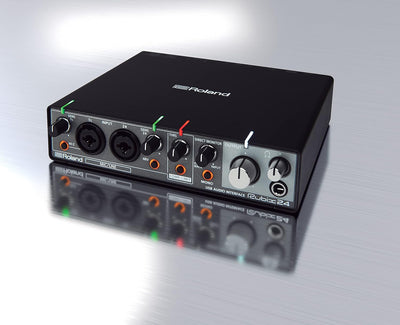 Roland RUBIX24 hochauflösendes Interface mit 2 Ein- und 4 Ausgängen, Hi-Res Interface für Mac, PC un