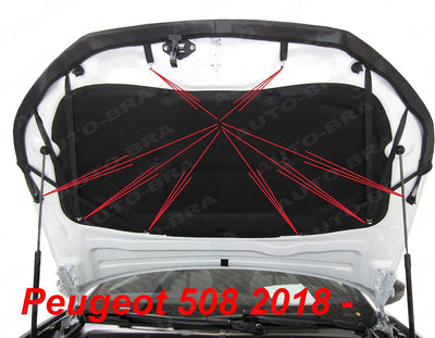 Auto-Bra AB3-00563 kompatibel mit Peugeot 508 Bj. ab 2018 Haubenbra Steinschlagschutz Tuning Bonnet