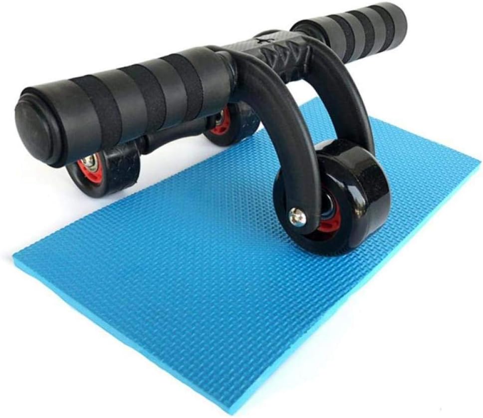3-Rad-Netzrad Triple AB Roller Bauchknie Pad Stretch Bauch Widerstandsseil für Training Fitness Mach