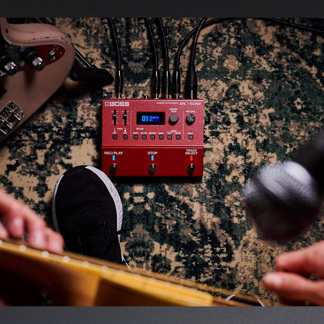 Boss RC-500 Loop Station Looper Pedal + keepdrum Gitarrenkabel 3m