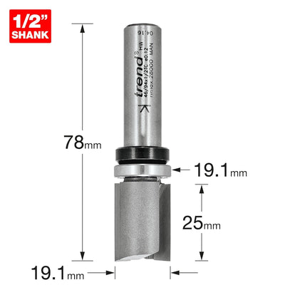 Bryson 06918 Vorlage Profiler, Top Rad, 25,4 mm x 19,1 mm Cutting Durchmesser, N46/94 x 1/5,1 cm Sch