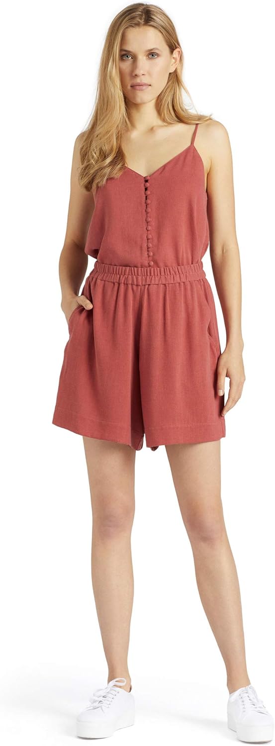 khujo Damen Hose Dorina weich leicht kurz Shorts Hotpants Loose Fit einfarbig