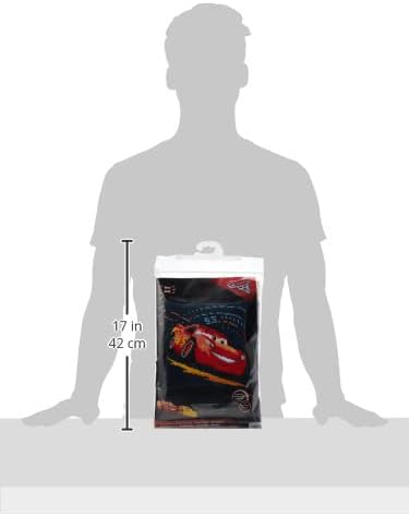 Vervaco WD Kreuzstichkissen Lightning McQueen Kreuzstickpackung vorgedruckt, Stramin, weiss, 40 x 40
