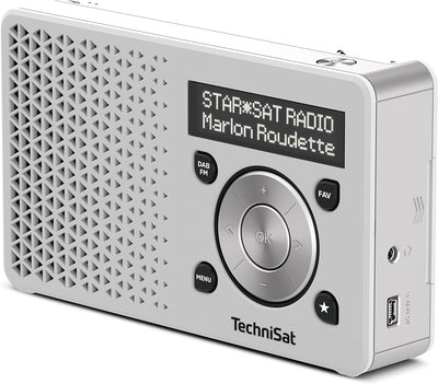 TechniSat DIGITRADIO 1 – tragbares DAB+ Radio mit Akku (DAB, UKW, Lautsprecher, Kopfhöreranschluss,