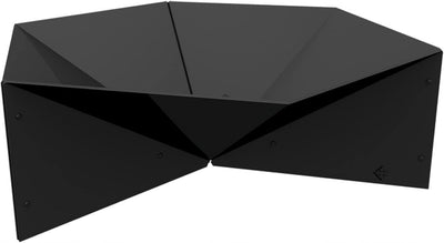 Feuerschale Feuerstelle Garten Terrasse Modern Lagerfeuer Stahl 69,2x60,5x22,5cm