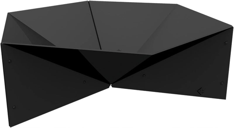 Feuerschale Feuerstelle Garten Terrasse Modern Lagerfeuer Stahl 69,2x60,5x22,5cm