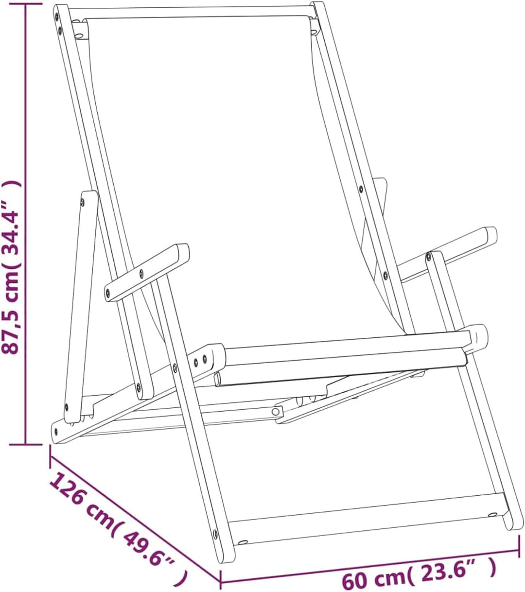 Tidyard Strandstuhl Klappbar Massivholz Teak Blau Klappstuhl Campingstuhl Gartenstuhl Strandliege Li