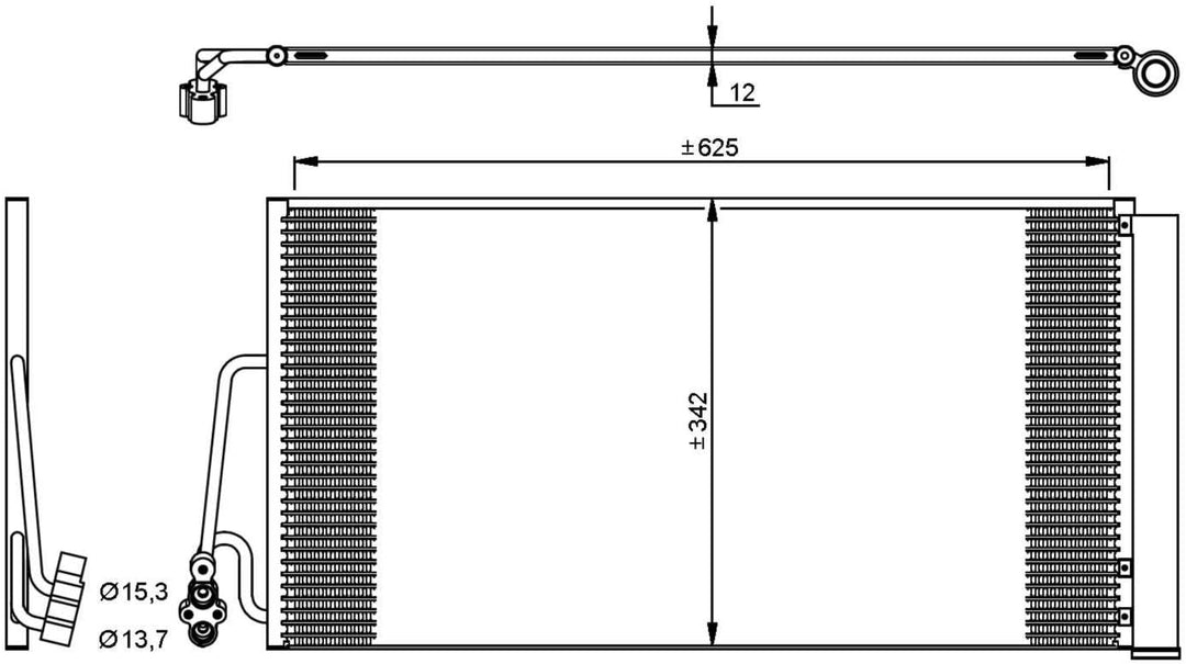 NRF 35898 Kondensator, Klimaanlage