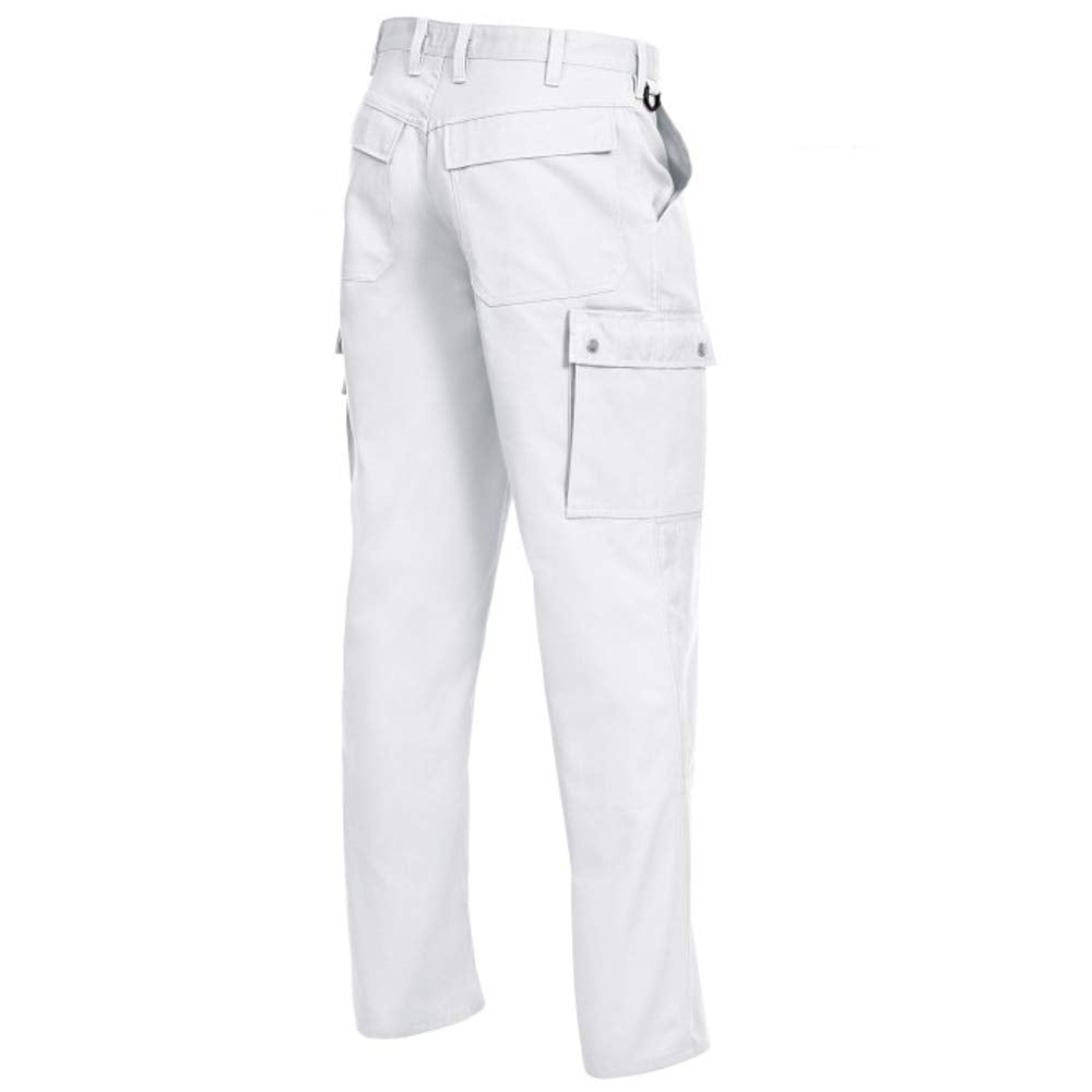 BP Arbeitshose 1493-720 für Herren aus verstärkter Baumwolle 90 Weiss, 90 Weiss