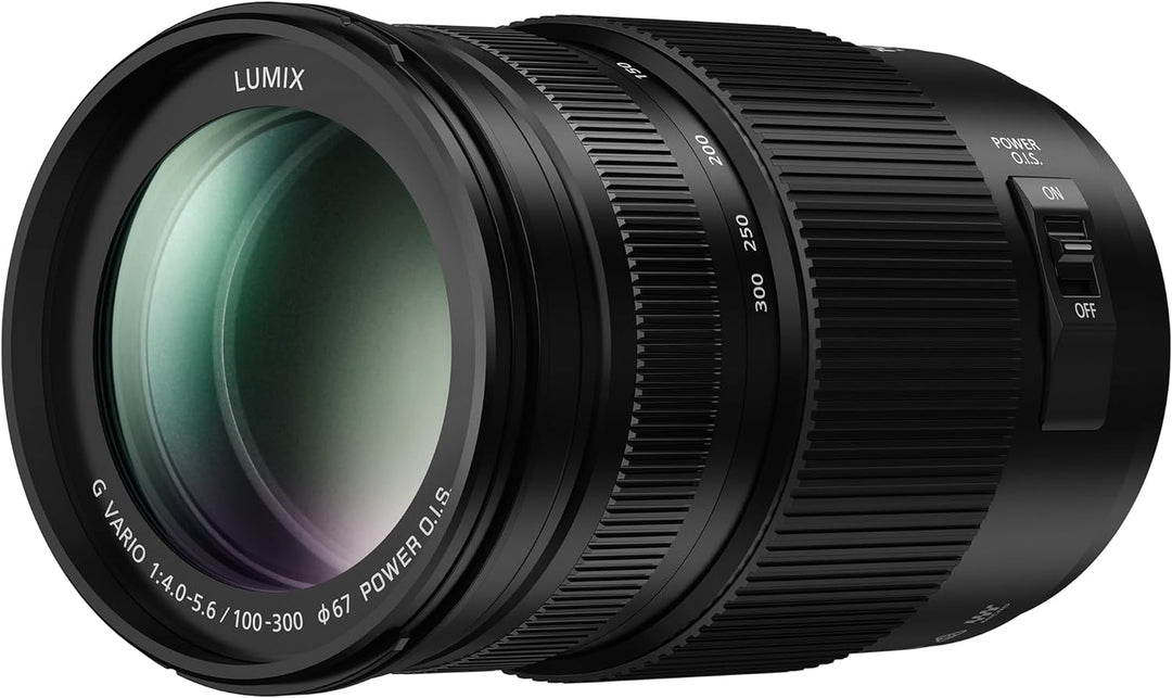 Panasonic H-FSA100300E Lumix G Vario 100-300 mm/ F4.0-5.6 II/ O.I.S. schwarz Single, Single