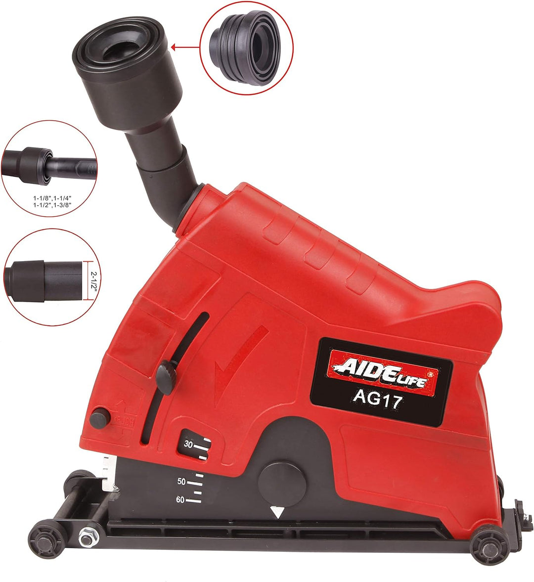 Aidelife Absaughaube für Winkelschleifer 230mm mit Montagewerkzeug 230 mm, 230 mm