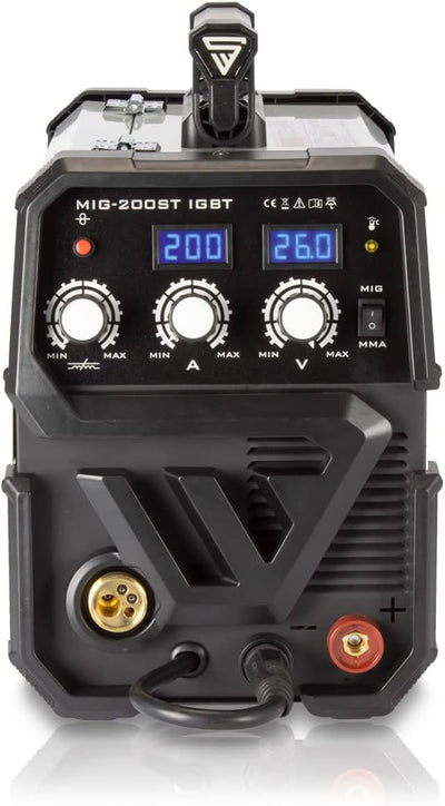 STAHLWERK MIG MAG 200 ST IGBT - MIG MAG Schutzgas Schweissgerät mit 200 Ampere, FLUX Fülldraht geeig