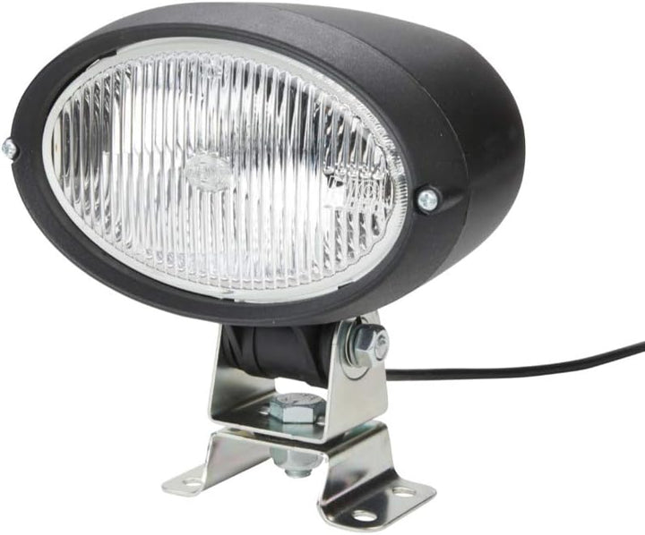 HELLA - Halogen-Arbeitsscheinwerfer - Oval 100 - 12V - Anbau/Schraubanschluss - 4-Punkt Befestigung