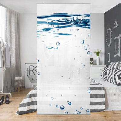 Bilderwelten Raumteiler Clear Blue Water 250x120cm inkl. transparenter Halterung, inkl. transparente