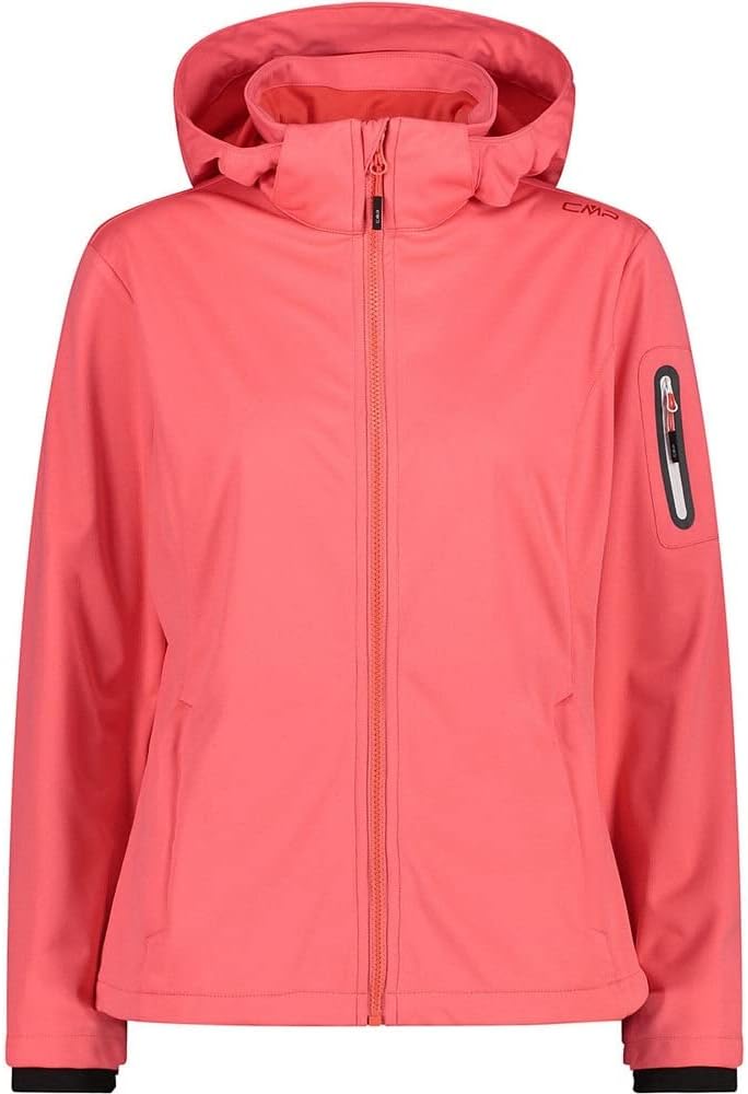 CMP Damen Windproof And Waterproof Lightweight Softshell Jacket Wp 8,000 WOMAN JACKET ZIP HOOD 44 Ko