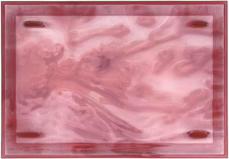 Kartell Tablett, Rosa transparent, 55 x 38 x 3 cm Grande Rosa, Grande Rosa