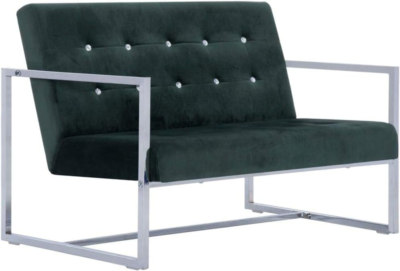 Tidyard 2-Sitzer-Sofa mit Armlehnen Sessel Loungesofa Wohnzimmersofa Sofagarnitur Couchgarnitur Holz