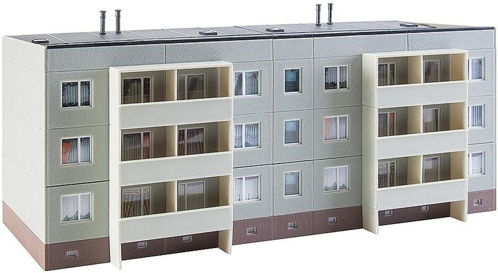 FALLER FA 130801 - Plattenbau P2 Basispackung, Zubehör für die Modelleisenbahn, Modellbau