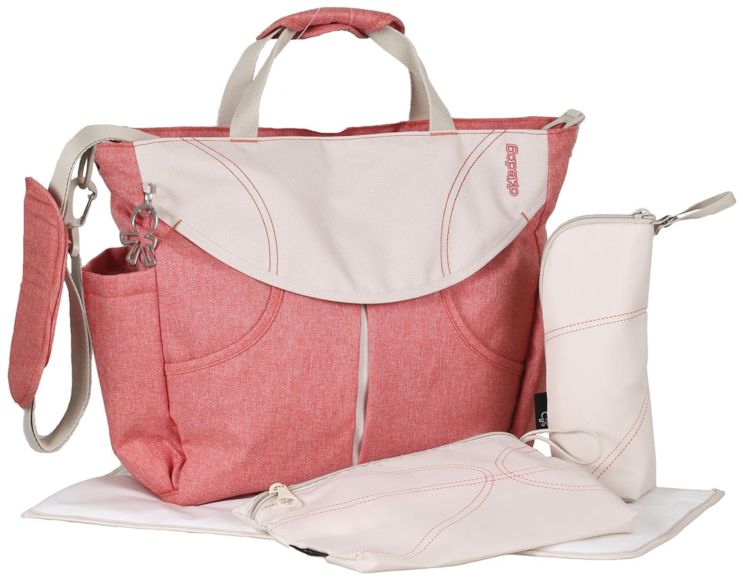 okiedog SUMO 35003 flexible Wickeltasche mit Henkel, Schultergurt, Rucksack Tragegurten, viele Fäche