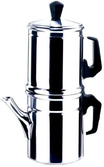Ilsa Napoletana-Kaffeekanne, Aluminium, Silber