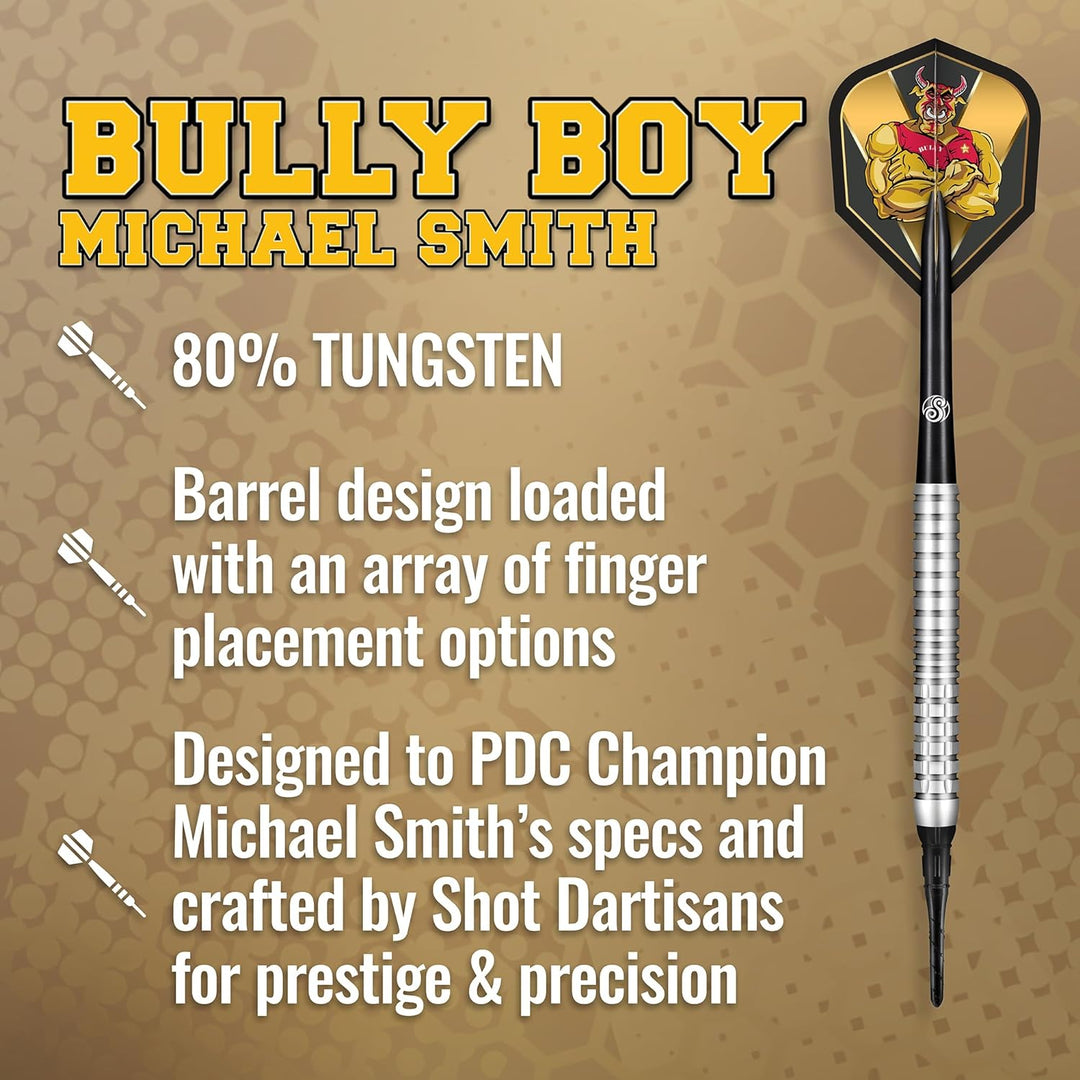 Shot Soft Darts Michael Smith Bully Boy Precision 80% Tungsten Softtip Darts Softdart Hochwertige Tu