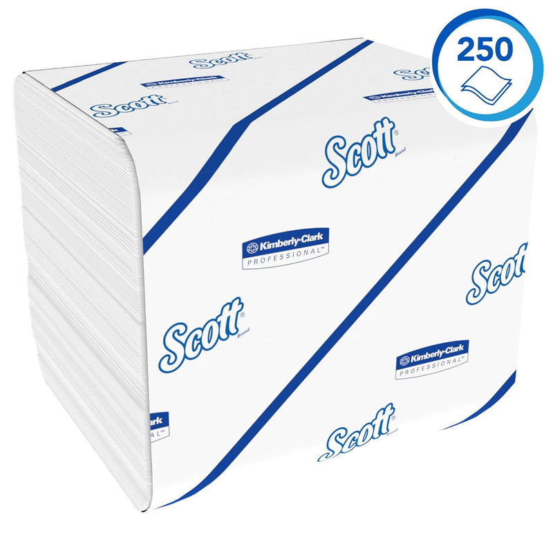 Scott Control Einzelblatt-Toilettenpapier 8508 – 2-lagiges Toilettenpapier – 36 Packungen x 250 Blat