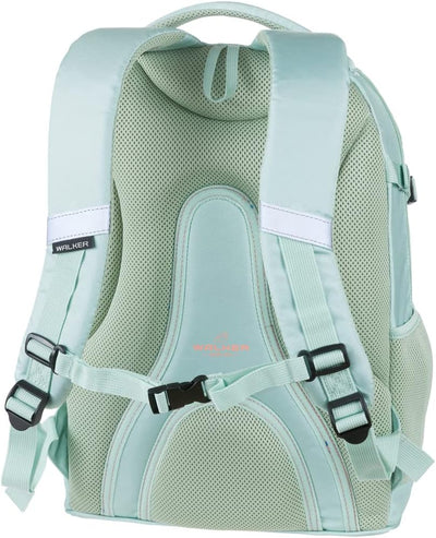 Walker 42041-067 - Schulrucksack Fame 2.0 "Uni Dark Mint" mit 2 Fächern, Vorderfach mit Organizer, S