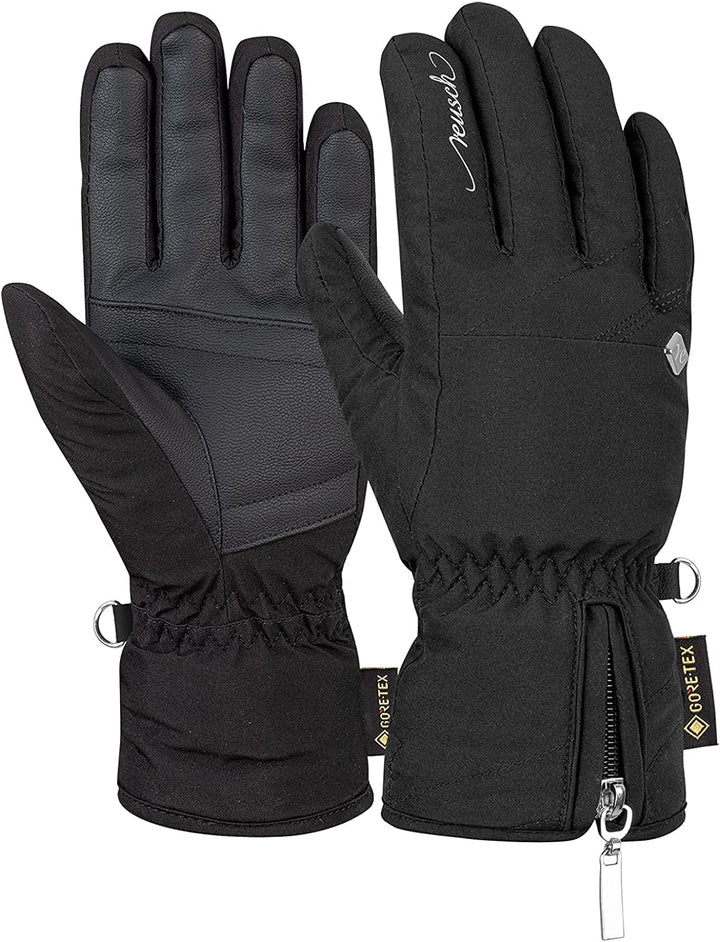 Reusch Damen Selina GTX Handschuhe 6.5 black / silver, 6.5 black / silver
