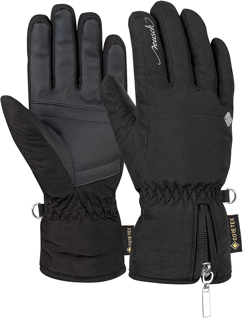 Reusch Damen Selina GTX Handschuhe 6.5 black / silver, 6.5 black / silver
