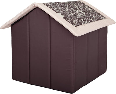 Hobbydog R1 BUDNAP7 Doghouse R1 38X32 cm Subtitles, XS, Brown, 600 g, XS