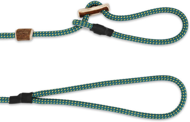 Hundeleine mit Halsband 6mm | Moxonleine Retrieverleine Agilityleine | Mit Zugbegrenzung, Zugstopp a