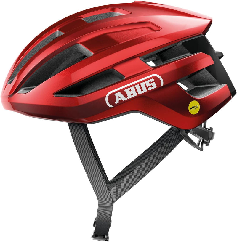 ABUS Rennradhelm PowerDome MIPS - leichter Fahrradhelm mit cleverem Belüftungssystem und Aufprallsch