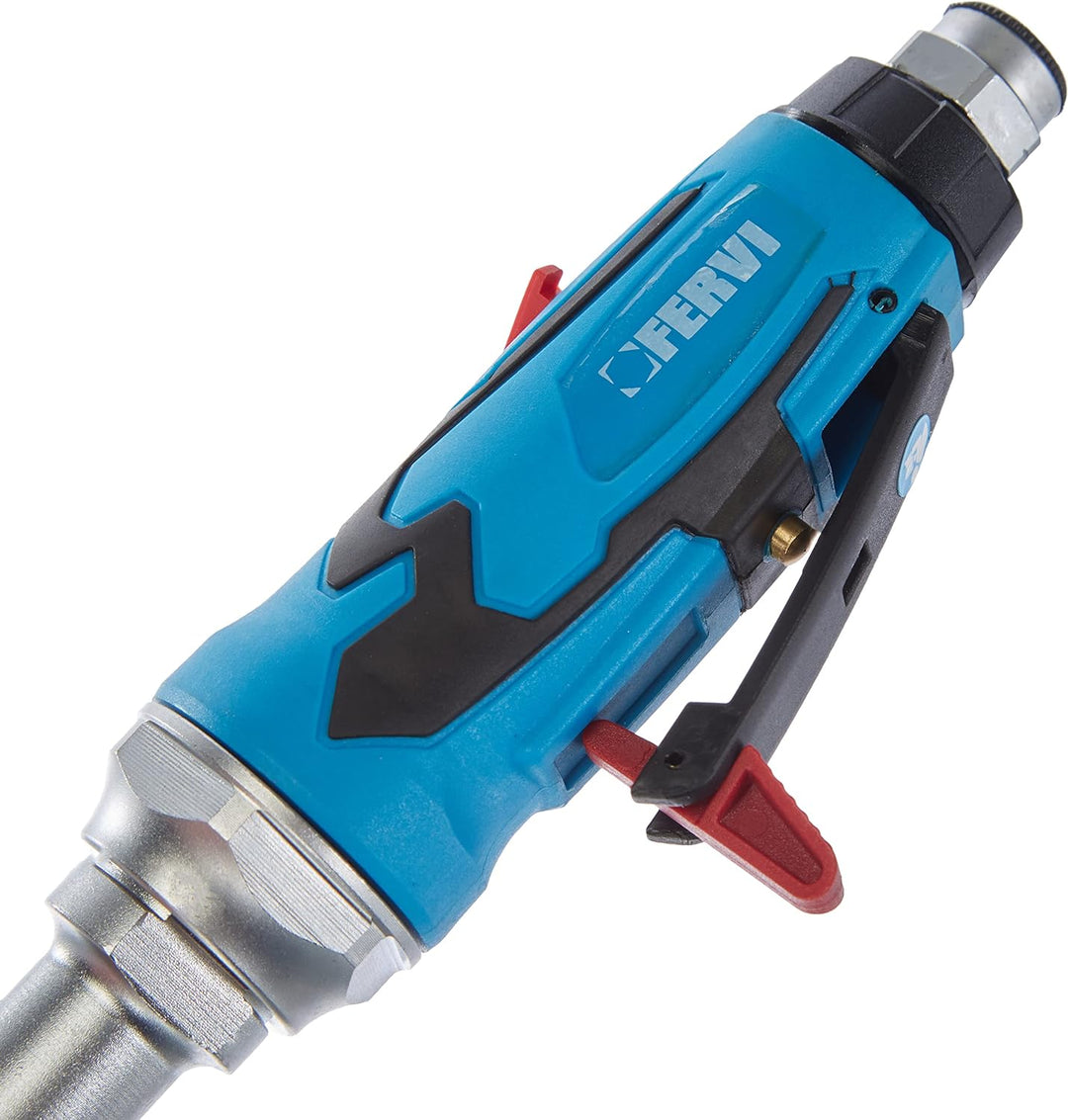 Fervi 0417 Pneumatikschleifer lang, Cyan/Schwarz