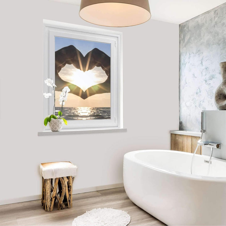 Fenster-Folie Sichtschutzfolie I Fenster Glasfolie Sonnenschutz I Deko Folie für Küche, Bad, Kinderz