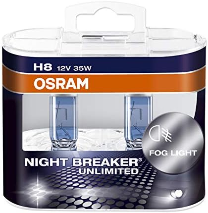 Osram Night Breaker Unlimited Halogen Birnen - H8 - 12V/35W - Satz à 2 Stück