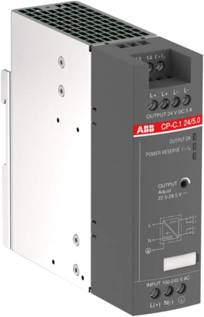 ABB CP-C.1 Switch-Mode DIN-Schienen Netzteil 120W, 85 → 264V ac, 24V dc / 5A