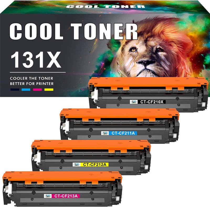Cool Toner Kompatibel Tonerkartusche als Ersatz für HP 131X 131A CF210X CF210A CF211A CF212A CF213A
