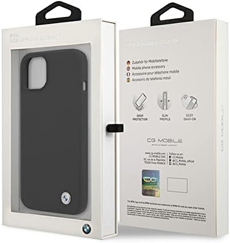 BMW BMHCP13SSILBK hülle für iPhone 13 Mini 5,4" schwarz Silicone Signature