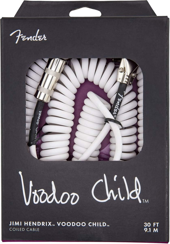 Fender® Hendrix® Voodoo Child® Spiralkabel, white weiss Einzelbett, weiss Einzelbett