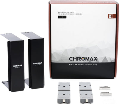 Noctua NA-HC4 chromax.black, Kühler-Abdeckungen für NH-D15, NH-D15S und NH-D15 SE-AM4 (Schwarz)