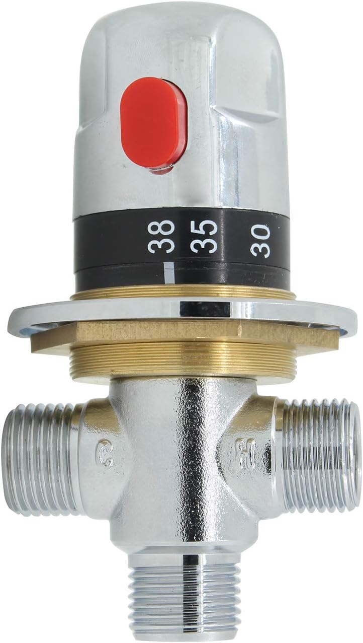 Thermostatventil 3-Wege-Mischbatterie für Dusche, Bad, 1/2 Zoll