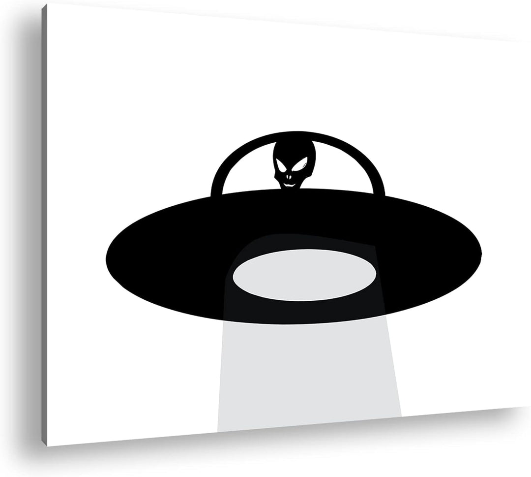 deyoli Entführung von Aliens Format: 80x60 als Leinwandbild, Motiv fertig gerahmt auf Echtholzrahmen
