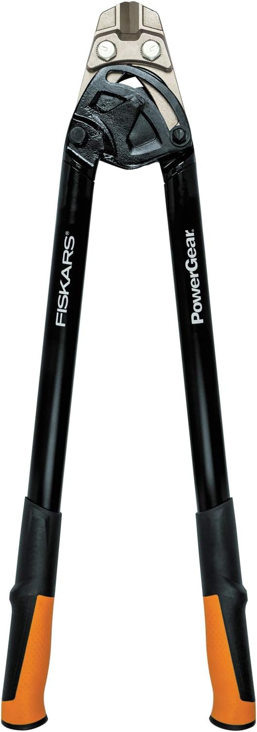 Fiskars Bolzenschneider, Bis zu 30% mehr Kraft, Länge 76 cm, Stahl/Kunststoff, Schwarz/Orange, Power