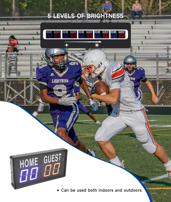 Gugxiom Digitale Punktzahl, Fernbedienungsmarker, hält die Ergebnisse von 1 bis 99, 5 einstellbare H